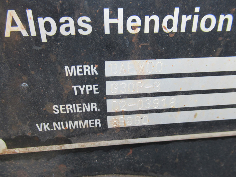 LPG forklift Daewoo G30P-3 Heftruck LPG: picture 15 LPG forklift Daewoo G30P-3 Heftruck LPG: picture 15