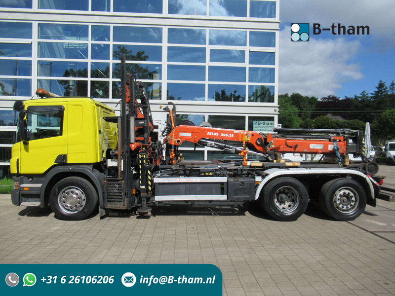 Scania P 340 B 6x2*4 VDL Haak - Kraan ATLAS 206.3E - Hook lift truck, Crane truck: picture 1 Scania P 340 B 6x2*4 VDL Haak - Kraan ATLAS 206.3E - Hook lift truck, Crane truck: picture 1