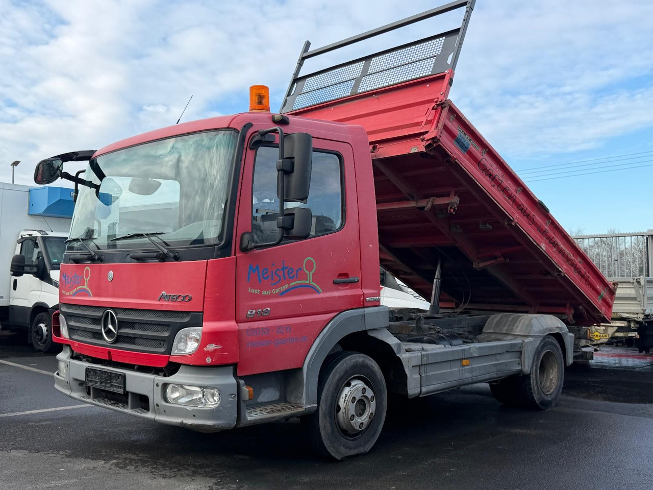 Mercedes-Benz Atego 818 Meiller-Dreiseiten, Ahk, orig, km - Tipper van: picture 1 Mercedes-Benz Atego 818 Meiller-Dreiseiten, Ahk, orig, km - Tipper van: picture 1