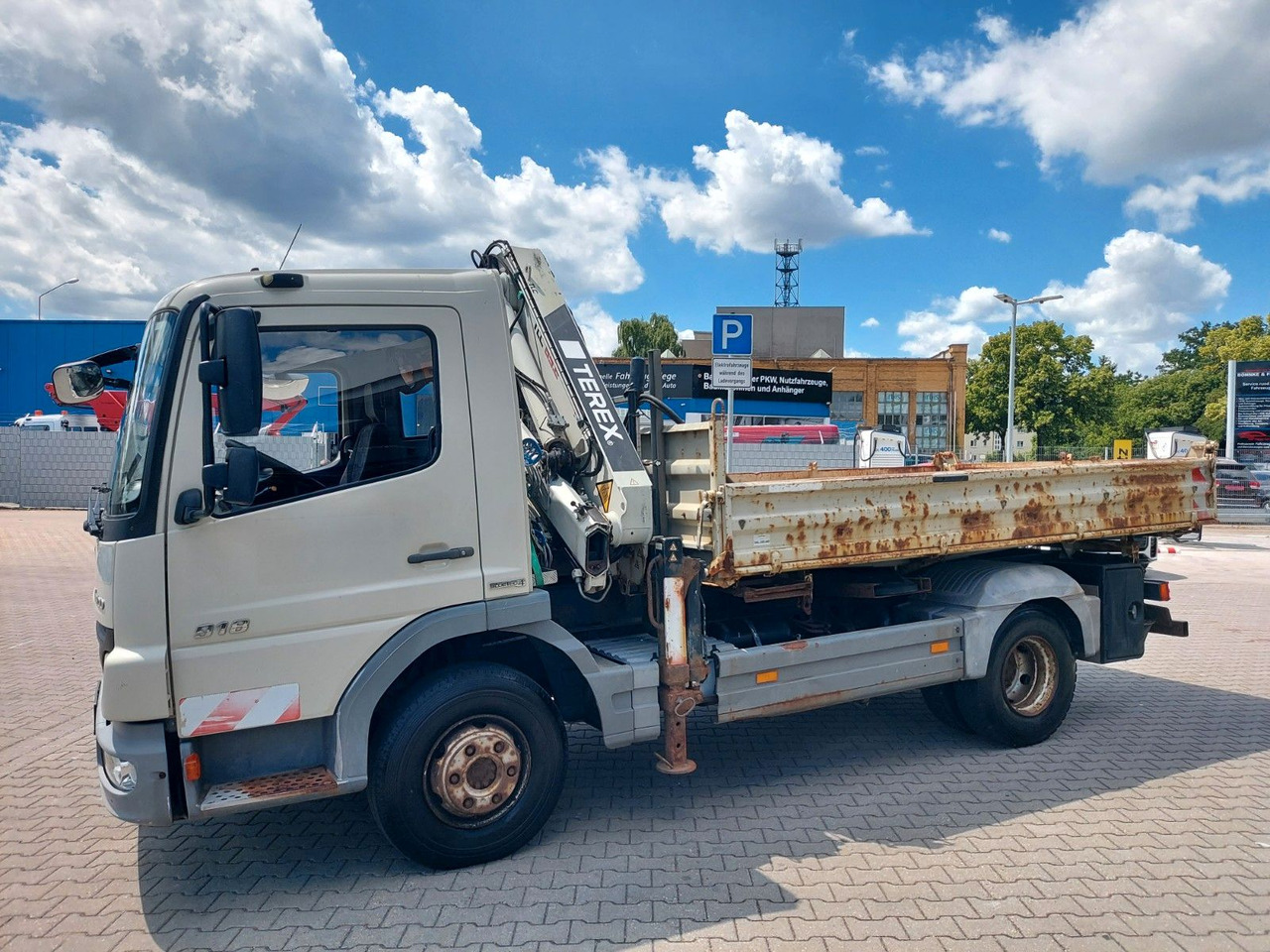 Tipper, Crane truck Mercedes-Benz Atego 2 918 3-Seiten Kipper KRAN TEREX 65.2: picture 11