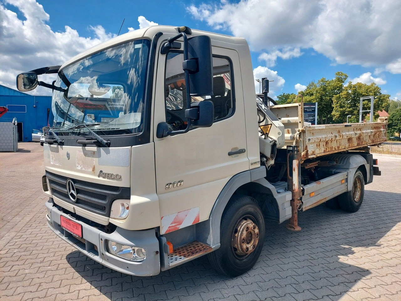 Tipper, Crane truck Mercedes-Benz Atego 2 918 3-Seiten Kipper KRAN TEREX 65.2: picture 7