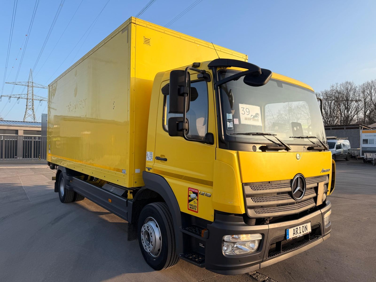Mercedes-Benz Atego 1218 Koffer/ADR AT/CAM/LBW/PALFINGER/AC - Box truck: picture 1 Mercedes-Benz Atego 1218 Koffer/ADR AT/CAM/LBW/PALFINGER/AC - Box truck: picture 1