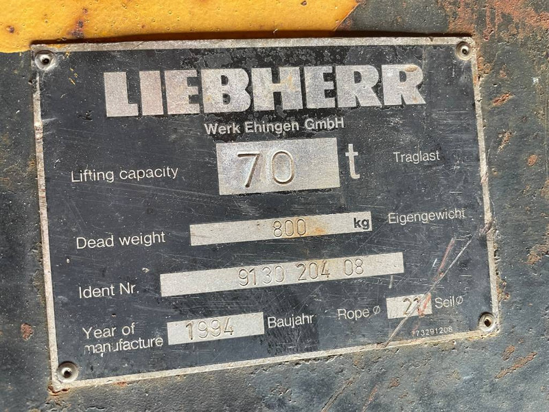 Liebherr Hakenflasche - Loader crane for Construction machinery: picture 5 Liebherr Hakenflasche - Loader crane for Construction machinery: picture 5