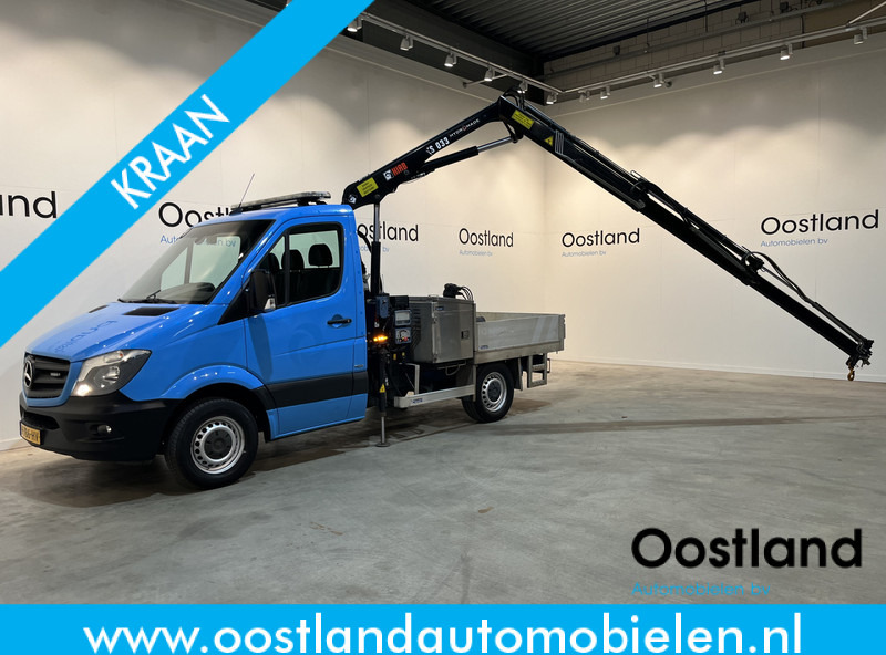 Mercedes-Benz Sprinter 316 CDI RWD Open Laadbak / Hiab XS 033 D-2 Kraan PTO / Euro 6 / Knijpbak / Airco / Trekhaak / Cruise Control / 3-Zits - Open body delivery van: picture 1 Mercedes-Benz Sprinter 316 CDI RWD Open Laadbak / Hiab XS 033 D-2 Kraan PTO / Euro 6 / Knijpbak / Airco / Trekhaak / Cruise Control / 3-Zits - Open body delivery van: picture 1