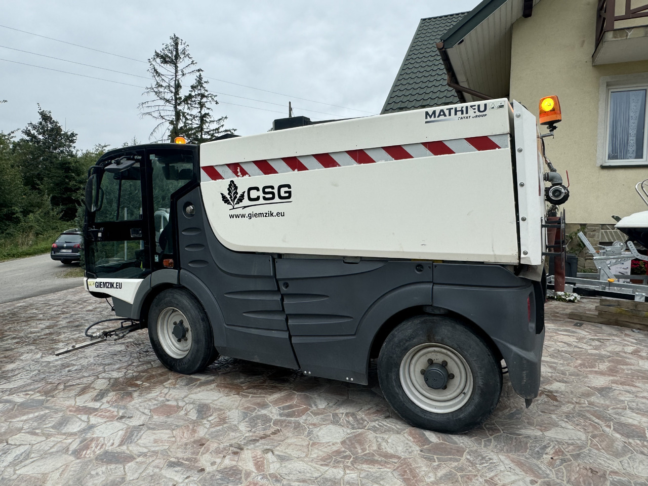 Road sweeper MATHIEU Grand Aquadyne 4000 water truck sprayer HP washer: picture 7