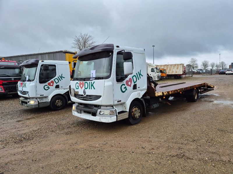 Renault Midlum 220 Machine/auto Transport and crane(2 stk) - Autotransporter truck: picture 2 Renault Midlum 220 Machine/auto Transport and crane(2 stk) - Autotransporter truck: picture 2