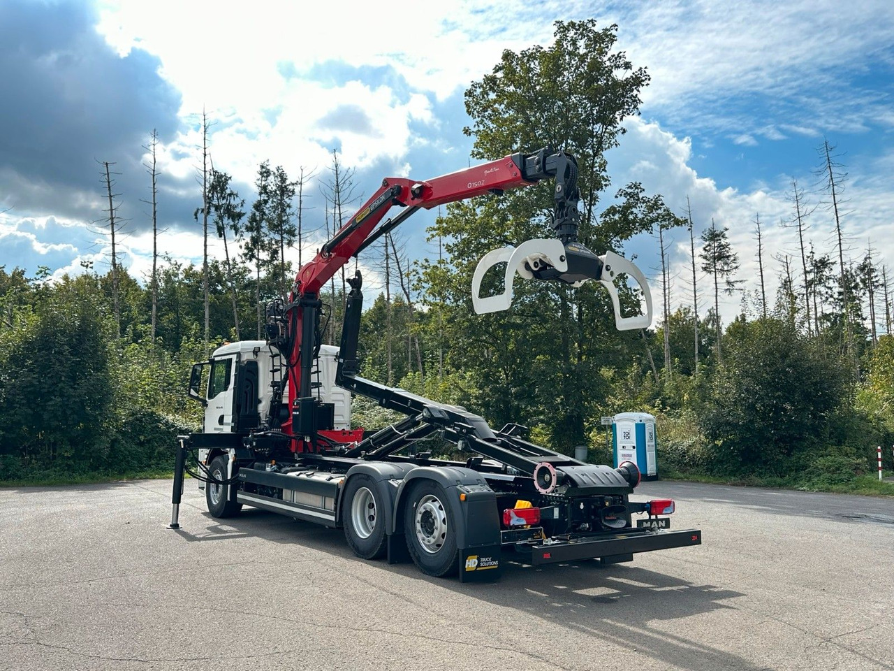 Hook lift truck, Crane truck MAN TGS 26.470 6x2 Abrollkipper + Kran EPSILON: picture 13