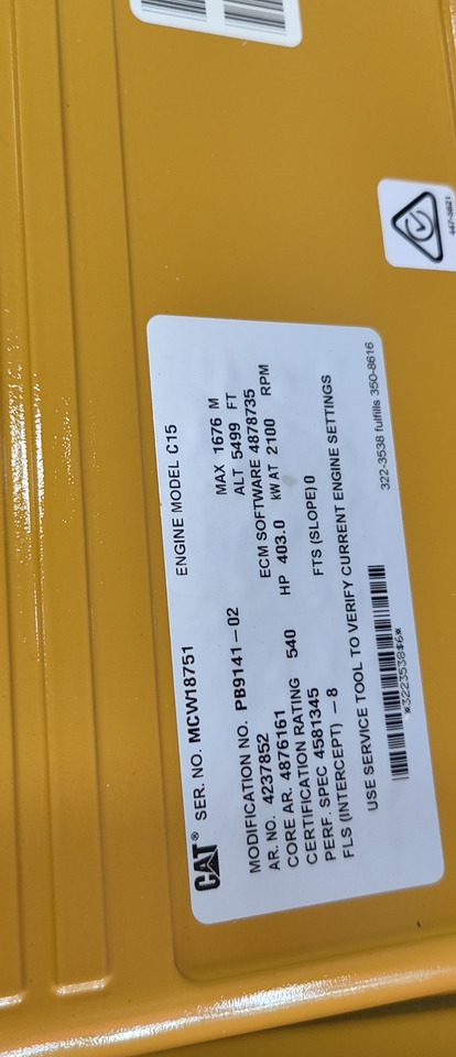 Caterpillar C15 - Spare parts: picture 3 Caterpillar C15 - Spare parts: picture 3
