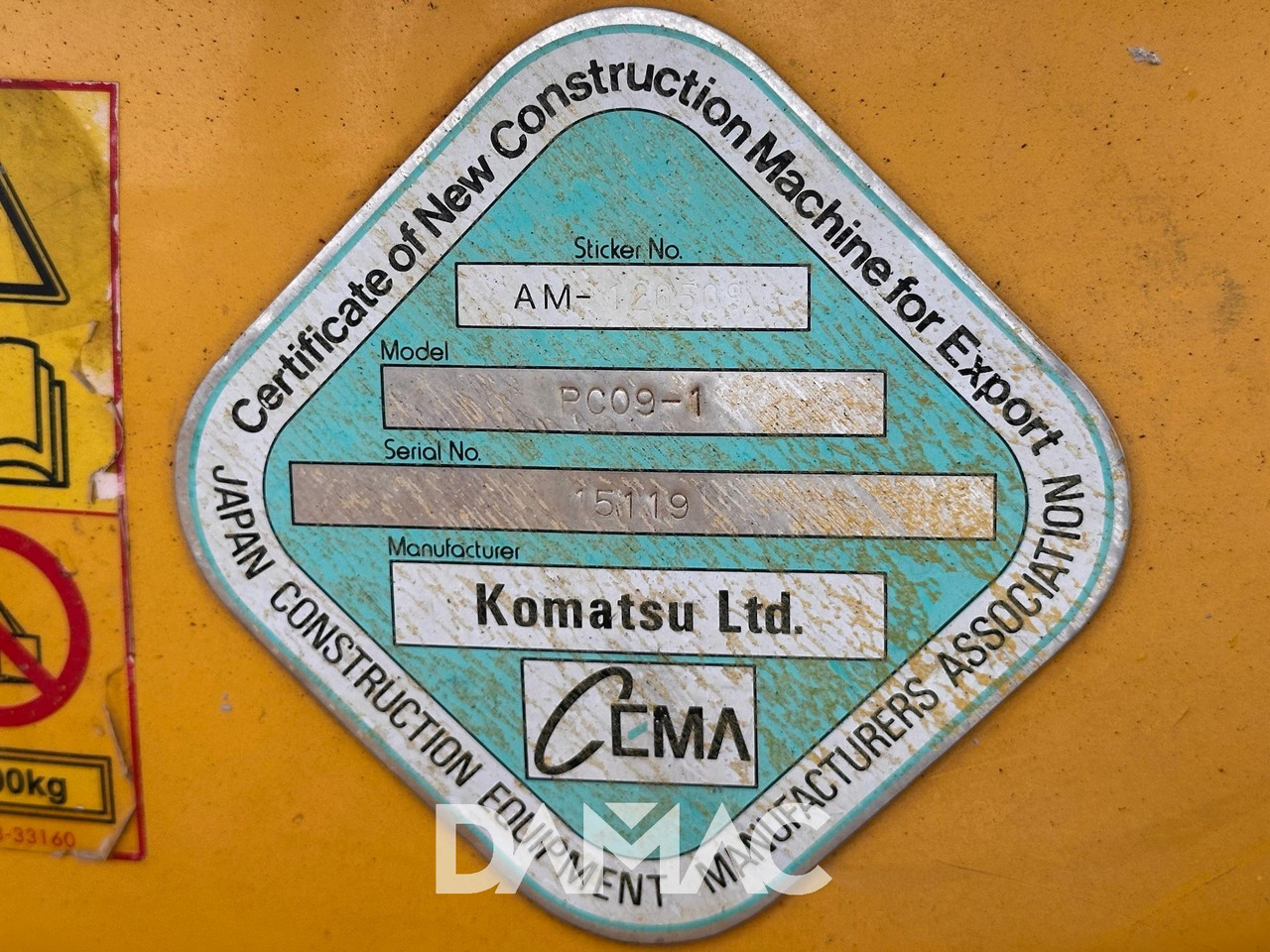 Mini excavator KOMATSU PC09: picture 20 Mini excavator KOMATSU PC09: picture 20