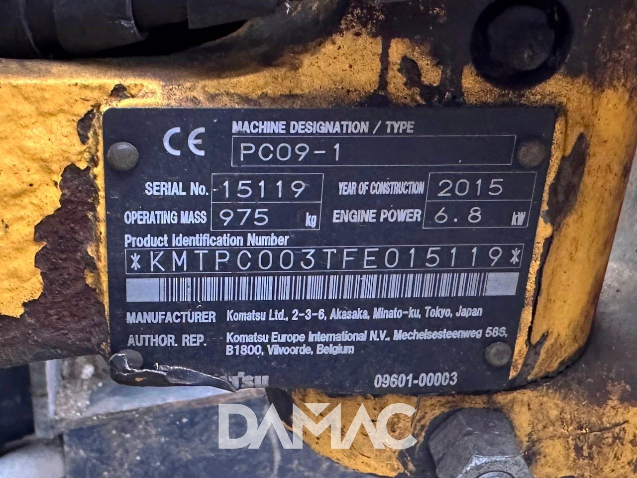 Mini excavator KOMATSU PC09: picture 19 Mini excavator KOMATSU PC09: picture 19