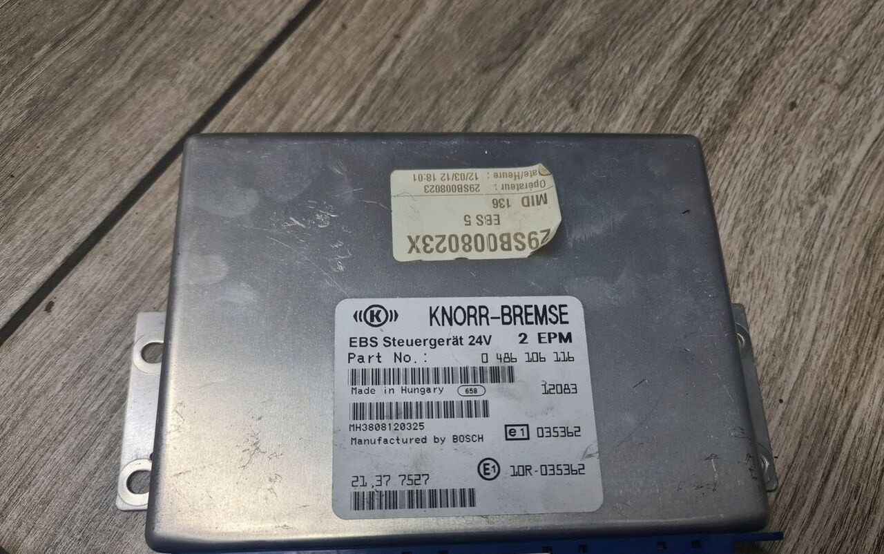 KNORR-BREMSE STEROWNIK KASETA EBS RENAULT MIDLUM DXI VOLVO FL FE - Electrical system for Truck: picture 1 KNORR-BREMSE STEROWNIK KASETA EBS RENAULT MIDLUM DXI VOLVO FL FE - Electrical system for Truck: picture 1