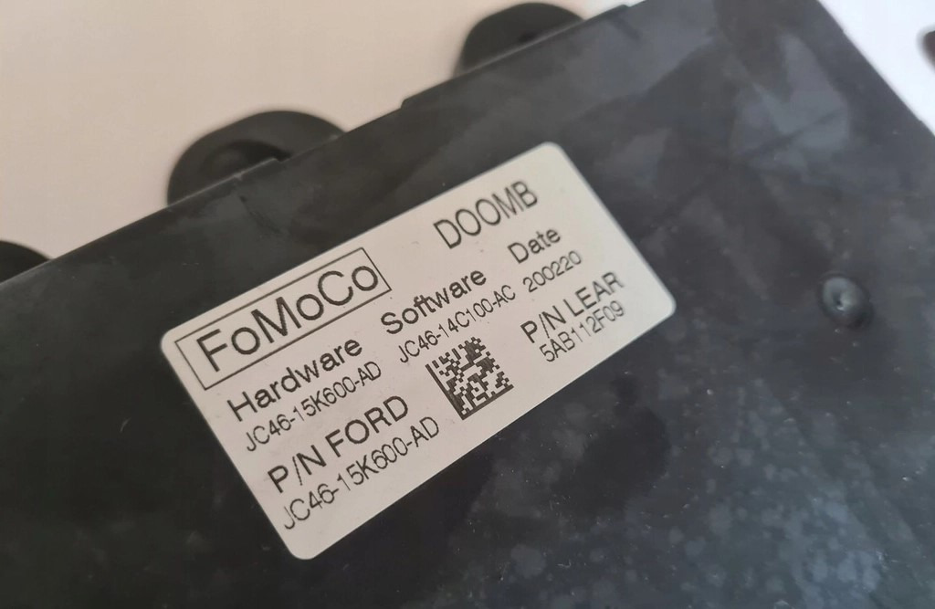 STEROWNIK KOMPUTER FoMoCo DOOMB FORD F-MAX EURO 6 JC46-15K600-AD - ECU: picture 2 STEROWNIK KOMPUTER FoMoCo DOOMB FORD F-MAX EURO 6 JC46-15K600-AD - ECU: picture 2