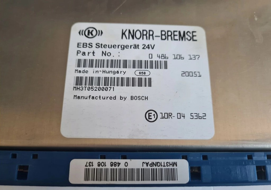 STEROWNIK KOMPUTER KASETA EBS FORD F-MAX 500 TRUCKS EURO 6 0486106137 MH3T05200071 - ECU: picture 4 STEROWNIK KOMPUTER KASETA EBS FORD F-MAX 500 TRUCKS EURO 6 0486106137 MH3T05200071 - ECU: picture 4