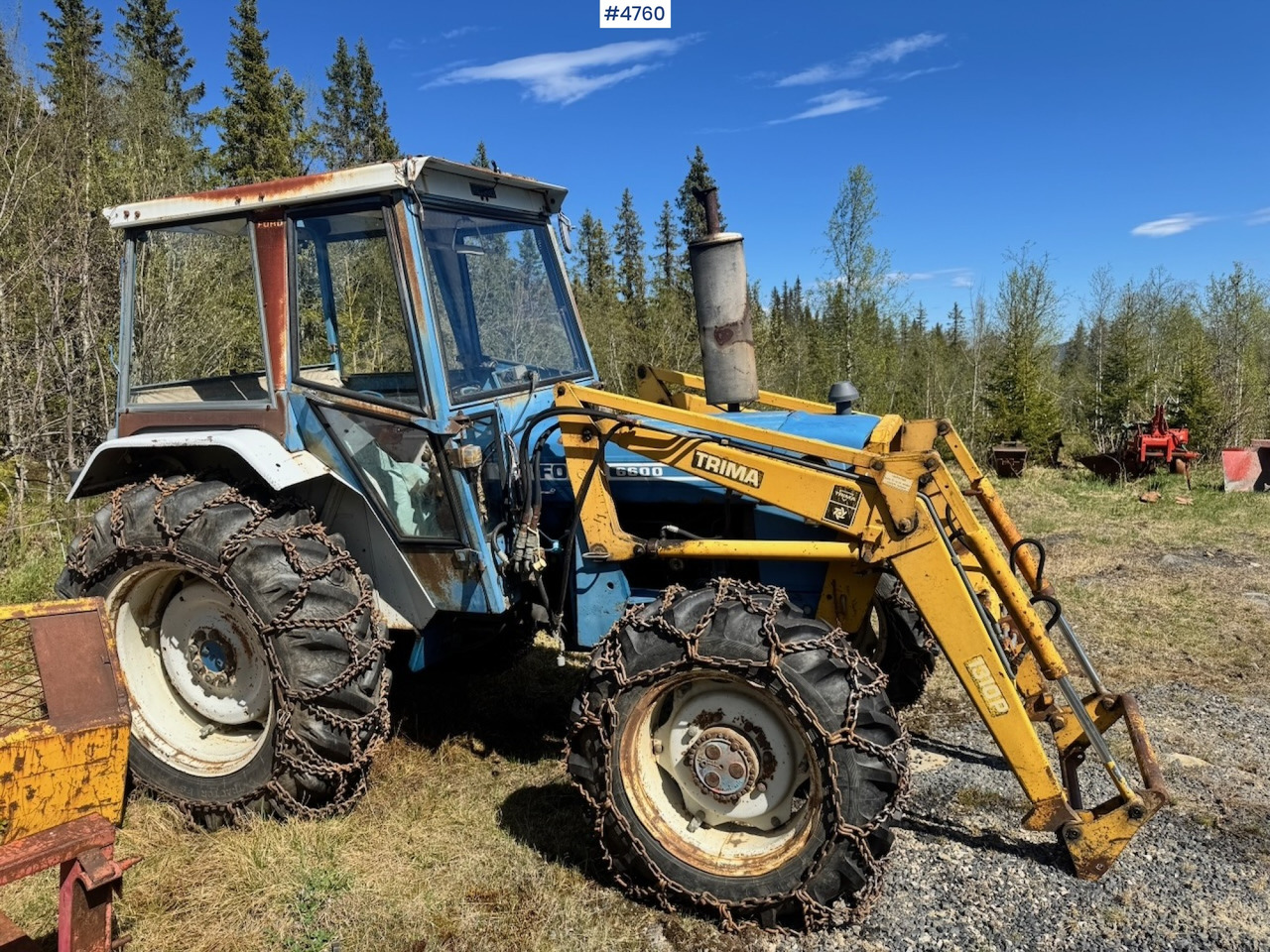 1978 Ford 6600 4x4 w/ Front Loader, Bucket, Twin Wheels and Winch. - Farm tractor: picture 4 1978 Ford 6600 4x4 w/ Front Loader, Bucket, Twin Wheels and Winch. - Farm tractor: picture 4