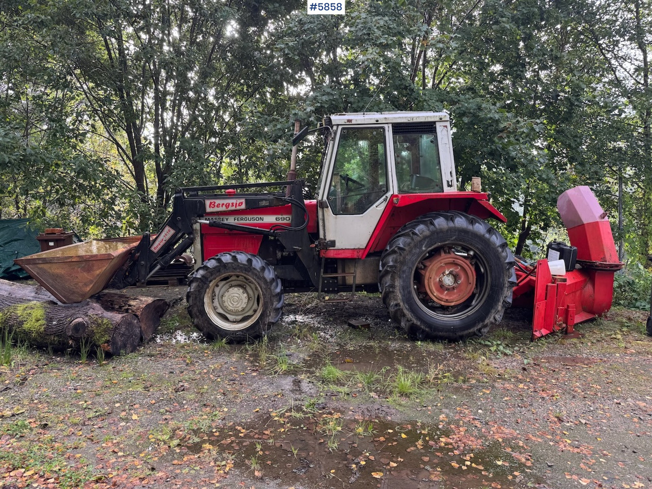 1983 Massey Ferguson 690 with front loader - Farm tractor: picture 2 1983 Massey Ferguson 690 with front loader - Farm tractor: picture 2