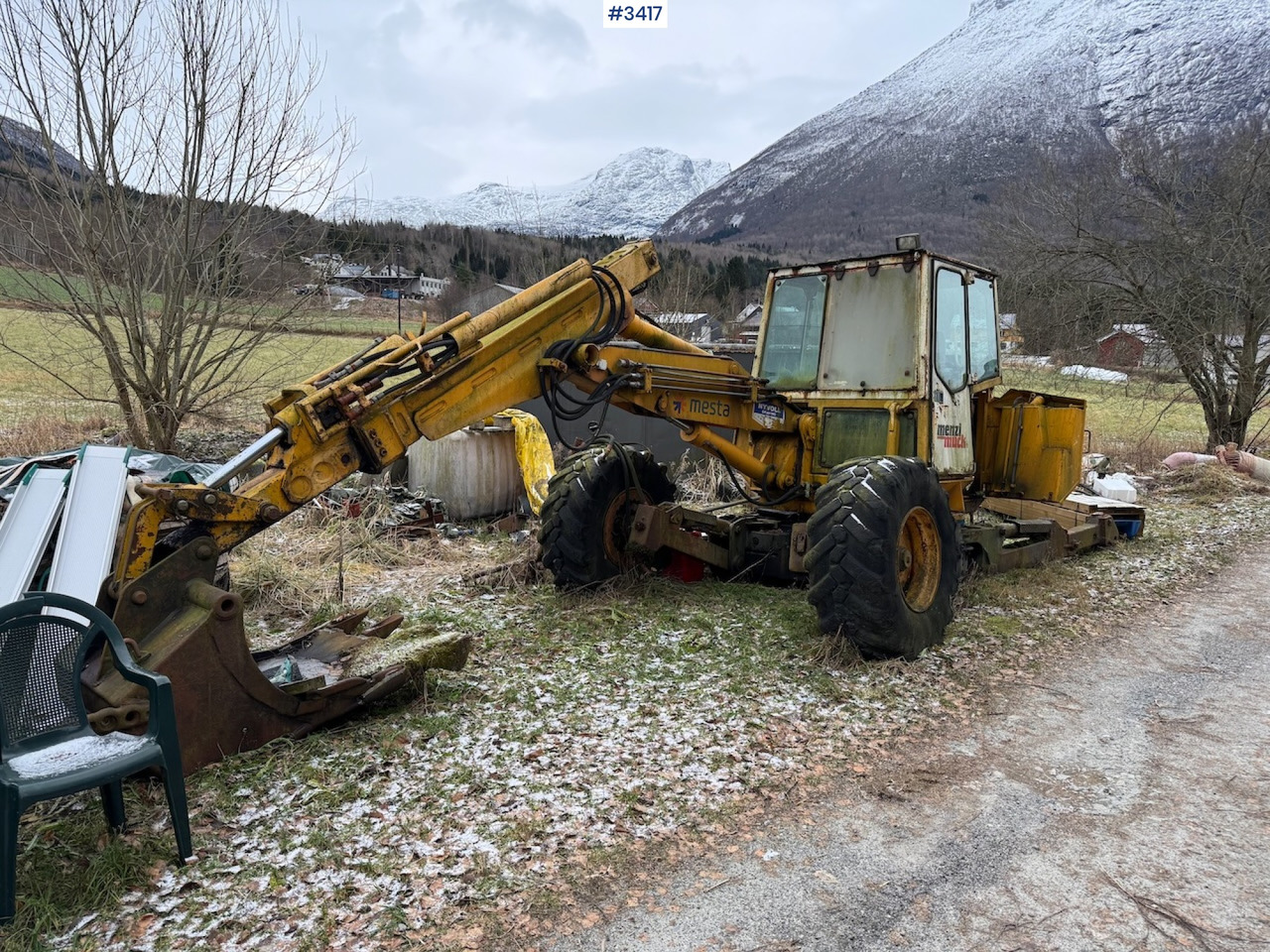 1992 Menzi Muck 6000 + a dividing machine. - Walking excavator: picture 1 1992 Menzi Muck 6000 + a dividing machine. - Walking excavator: picture 1