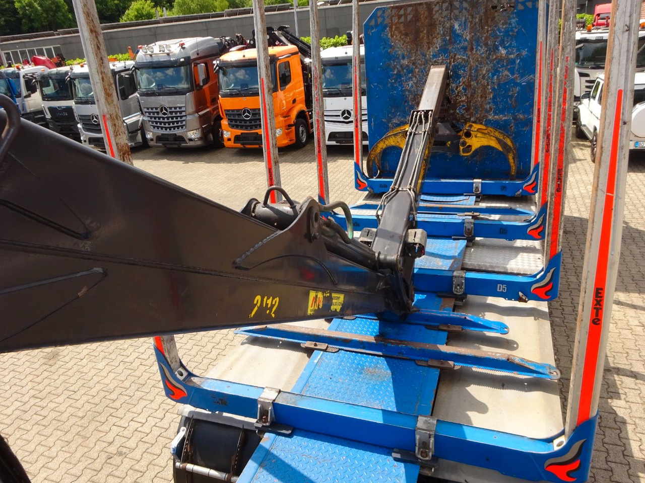 Logging truck, Crane truck MAN 26.510 mit KESLA 2112 Holzkran+Kabine+Greifer: picture 11