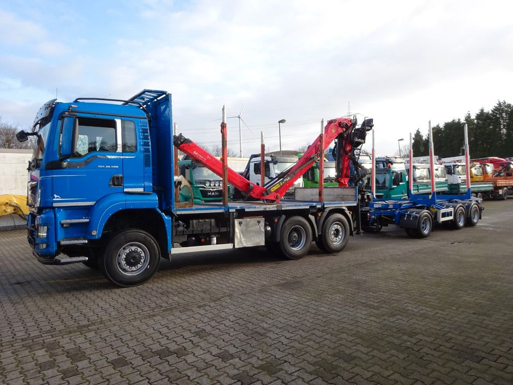 MAN 28.500 TGS mit EPSILON-Kran+Achleitner Anhänger MAN 28.500 TGS Allrad. HOLZZUG EPSILON-Kran GREIFER - Logging truck, Crane truck: picture 3 MAN 28.500 TGS mit EPSILON-Kran+Achleitner Anhänger MAN 28.500 TGS Allrad. HOLZZUG EPSILON-Kran GREIFER - Logging truck, Crane truck: picture 3