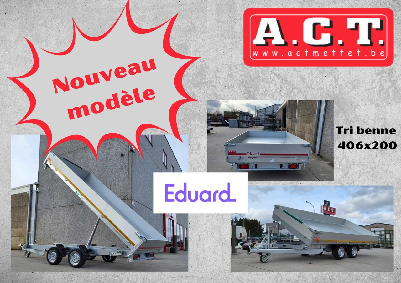 EDUARD TRI BENNE 406X200 - Tipper trailer: picture 1 EDUARD TRI BENNE 406X200 - Tipper trailer: picture 1