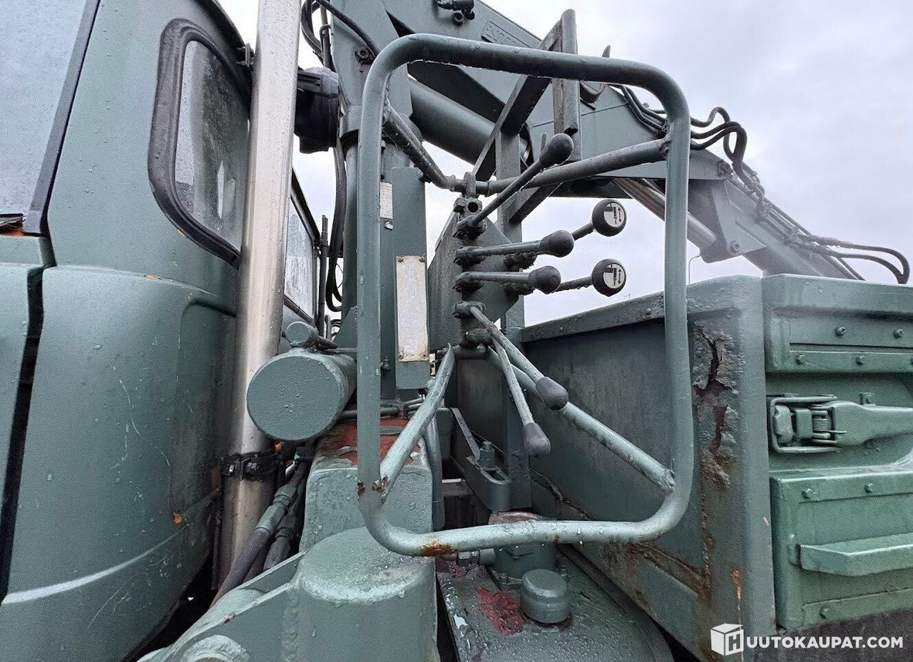 Tipper, Crane truck Mercedes-Benz UNIMOG, 5-seat cab, NUMMI crane, 1980, Vihti: picture 12