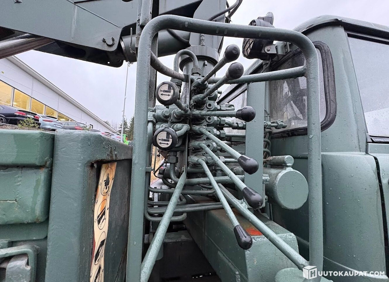 Tipper, Crane truck Mercedes-Benz UNIMOG, 5-seat cab, NUMMI crane, 1980, Vihti: picture 9