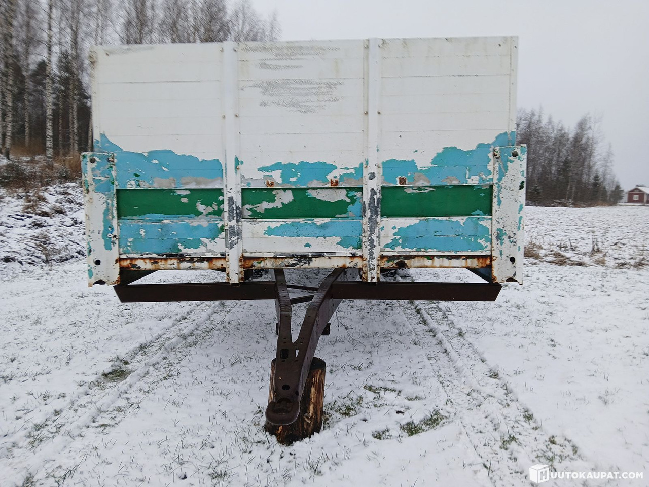 Tractor-pulled frame for a hay cart, log trailer, cabin base orconstruction., Salo - Dropside/ Flatbed trailer: picture 2 Tractor-pulled frame for a hay cart, log trailer, cabin base orconstruction., Salo - Dropside/ Flatbed trailer: picture 2