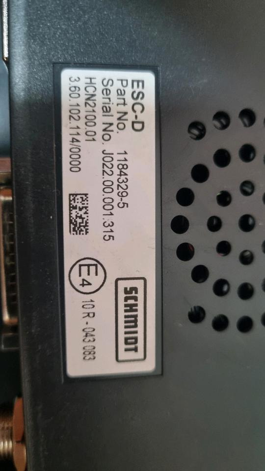 Schmidt Aebi ESC-D Salzstreuer Steuerung Bordcomputer 1184329-5 Bedieeinheit Stratos Salzsilo - ECU for Utility/ Special vehicle: picture 2 Schmidt Aebi ESC-D Salzstreuer Steuerung Bordcomputer 1184329-5 Bedieeinheit Stratos Salzsilo - ECU for Utility/ Special vehicle: picture 2