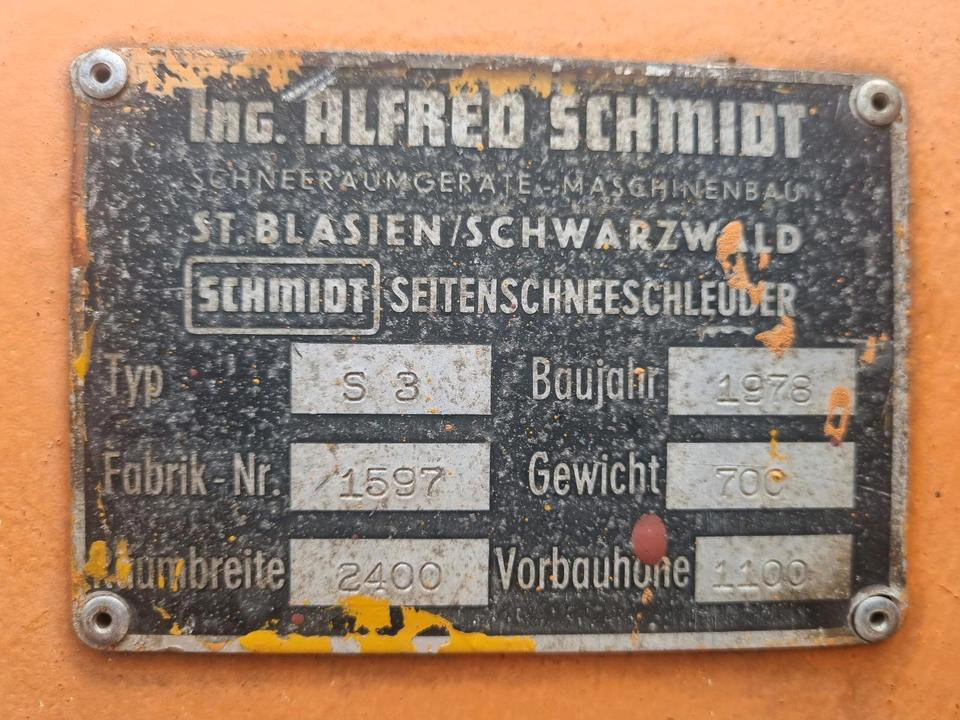 Schmidt S3 Schneeschleuder Schneefräse 240cm für Unimog U300 400 500 405 427 423 429 530 535 Schneepflug Schneeschild Scheeschieber Winterdienst Schmidt Beilhack - Snow blower: picture 5 Schmidt S3 Schneeschleuder Schneefräse 240cm für Unimog U300 400 500 405 427 423 429 530 535 Schneepflug Schneeschild Scheeschieber Winterdienst Schmidt Beilhack - Snow blower: picture 5