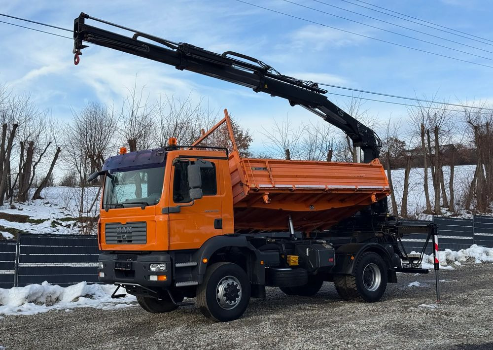 MAN * TGM 18-330 MAN 4x4 HDS Hiab 122 * Kiper Wywrotka * Bardzo Dobry Stan - Tipper: picture 1 MAN * TGM 18-330 MAN 4x4 HDS Hiab 122 * Kiper Wywrotka * Bardzo Dobry Stan - Tipper: picture 1
