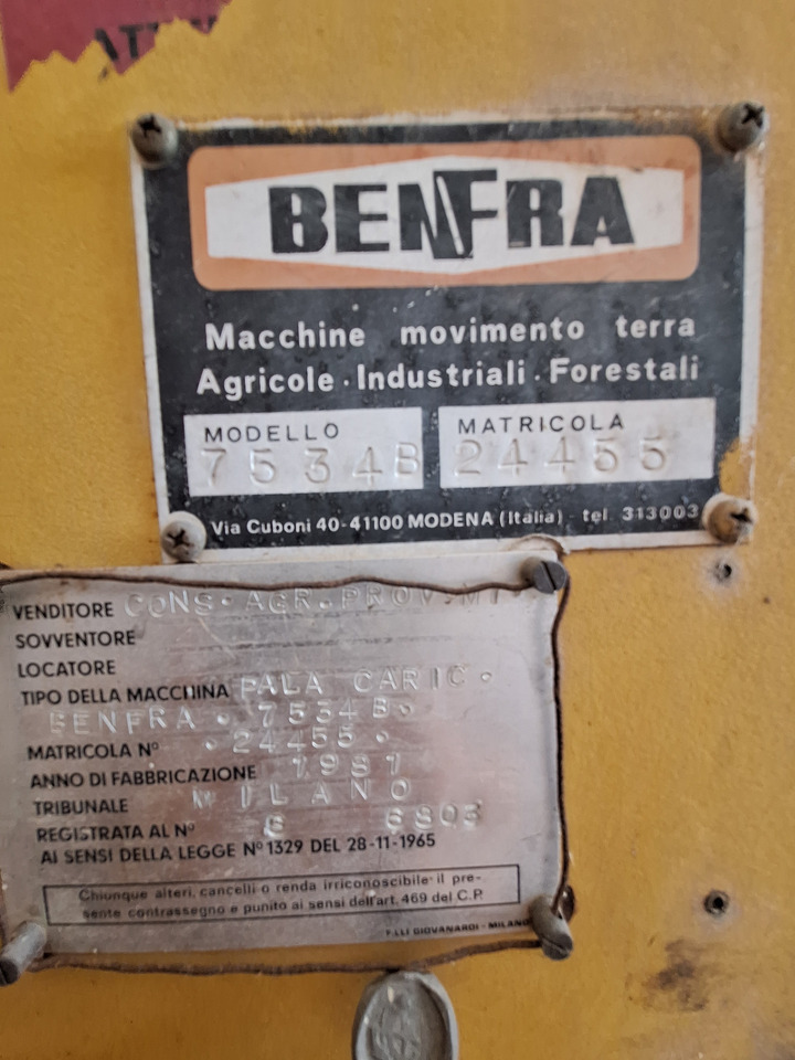 Benfra 7534B - Backhoe loader: picture 4 Benfra 7534B - Backhoe loader: picture 4
