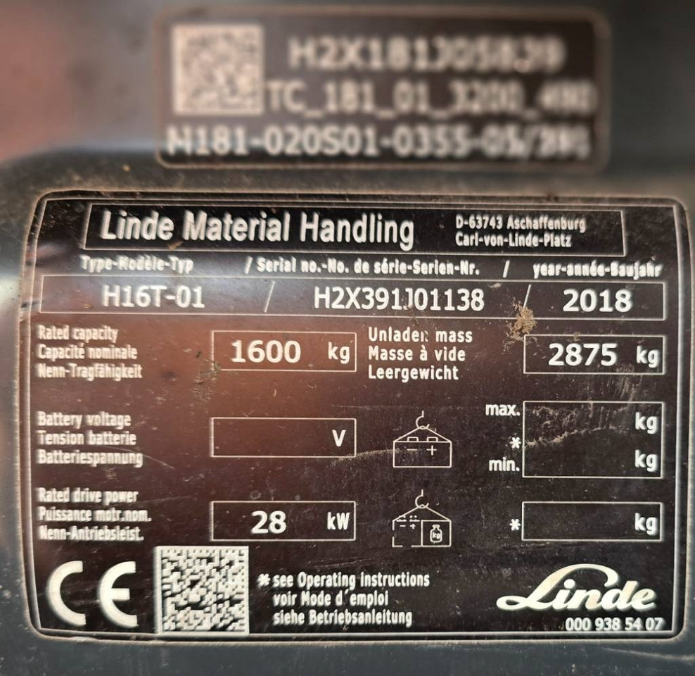 LPG forklift Linde H 16 T - 01: picture 9