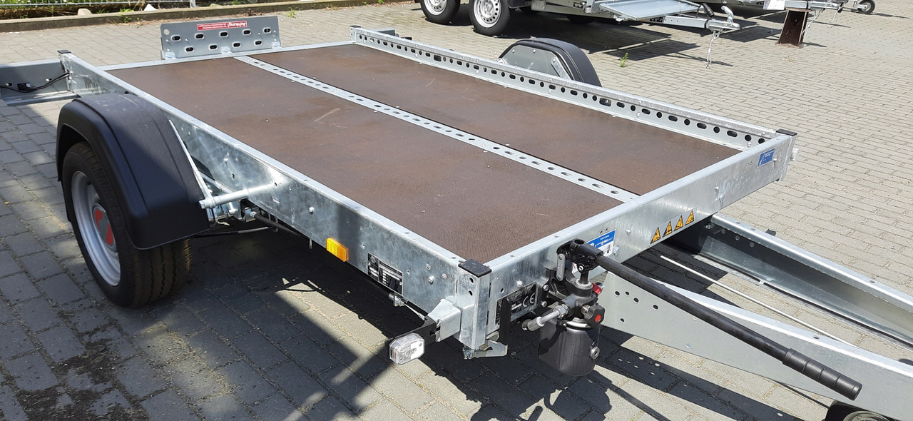 New Motorcycle trailer PRZYCZEPA DO MOTOCYKLA QUADA RAMPA UCHYLNA 1300KG / MOTORCYCLE QUAD TRAILER WITH TILTING RAMPS 1300KG: picture 7