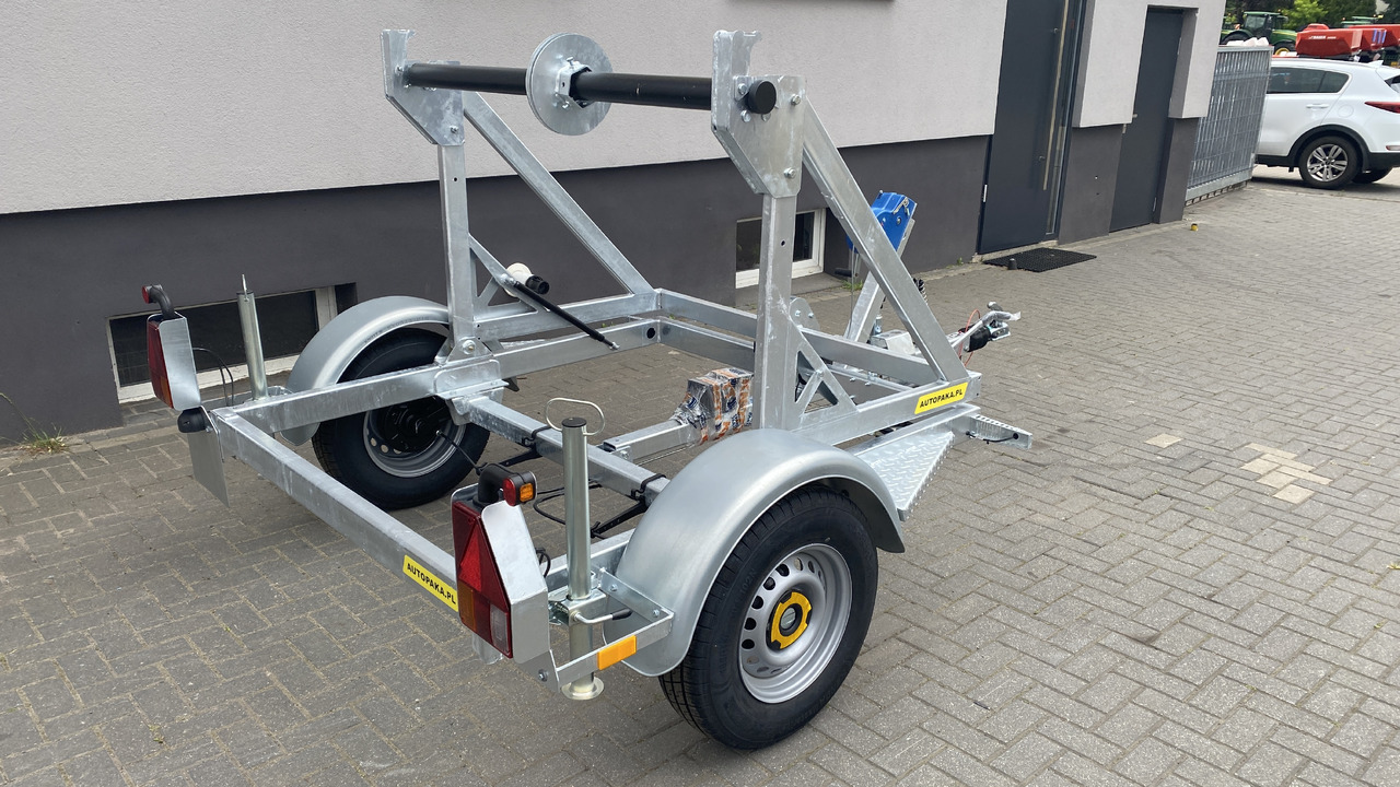 PRZYCZEPA KABLOWA POD BĘBEN KABLOWY ŚWIATŁOWÓD / CABLE TRAILER FOR FIBER OPTIC CABLE DRUM - Cable drum trailer: picture 5 PRZYCZEPA KABLOWA POD BĘBEN KABLOWY ŚWIATŁOWÓD / CABLE TRAILER FOR FIBER OPTIC CABLE DRUM - Cable drum trailer: picture 5