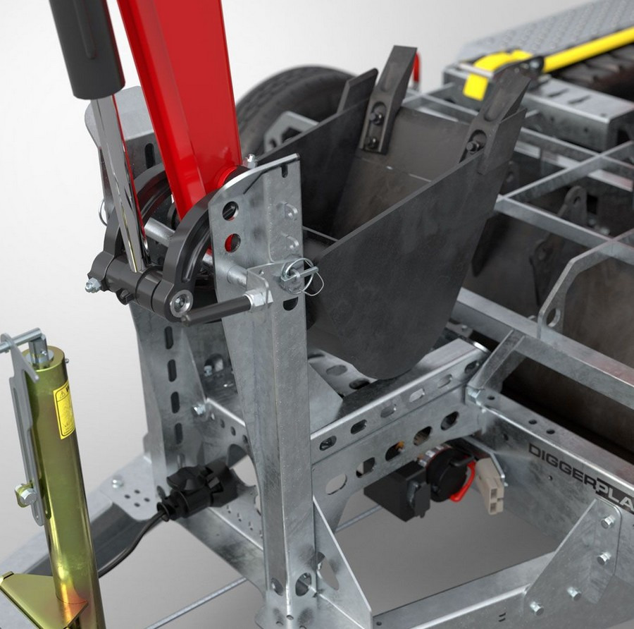 New Plant trailer PRZYCZEPA LAWETA DO MINIKOPARKI PODNOŚNIKA 3500KG 3,20X1,70 / MINI EXCAVATOR LIFTING TRAILER 3500KG 3.20X1.70: picture 20