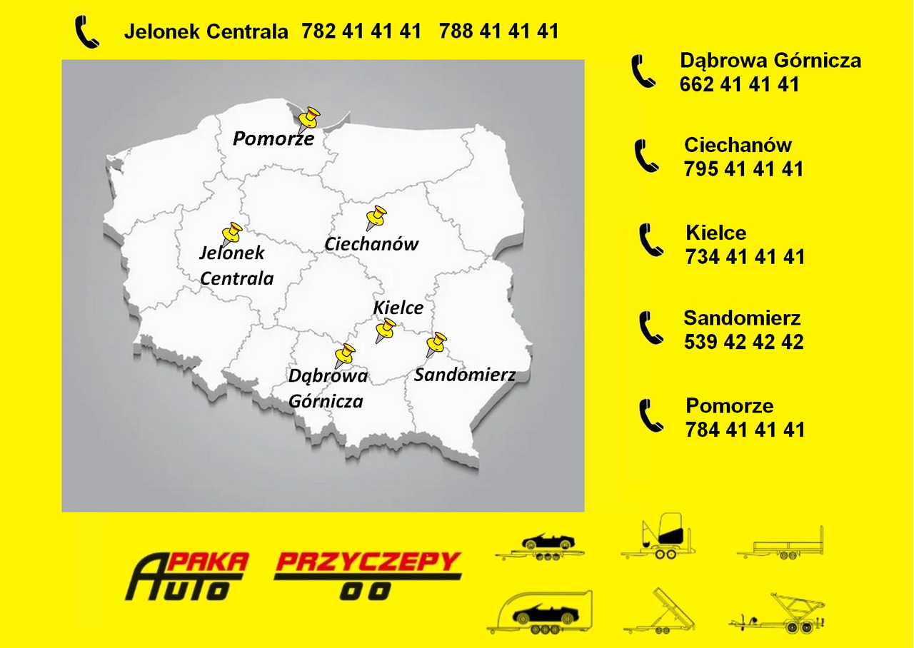 New Plant trailer PRZYCZEPA LAWETA DO MINIKOPARKI PODNOŚNIKA 3500KG 3,20X1,70 / MINI EXCAVATOR LIFTING TRAILER 3500KG 3.20X1.70: picture 22