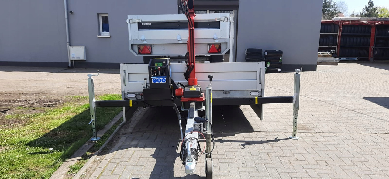 PRZYCZEPA Z DŹWIGIEM ŻURAW DŹWIG HDS MAXILIFT 110 / TRAILER WITH CRANE HDS MAXILIFT 110 - Dropside/ Flatbed trailer: picture 2 PRZYCZEPA Z DŹWIGIEM ŻURAW DŹWIG HDS MAXILIFT 110 / TRAILER WITH CRANE HDS MAXILIFT 110 - Dropside/ Flatbed trailer: picture 2