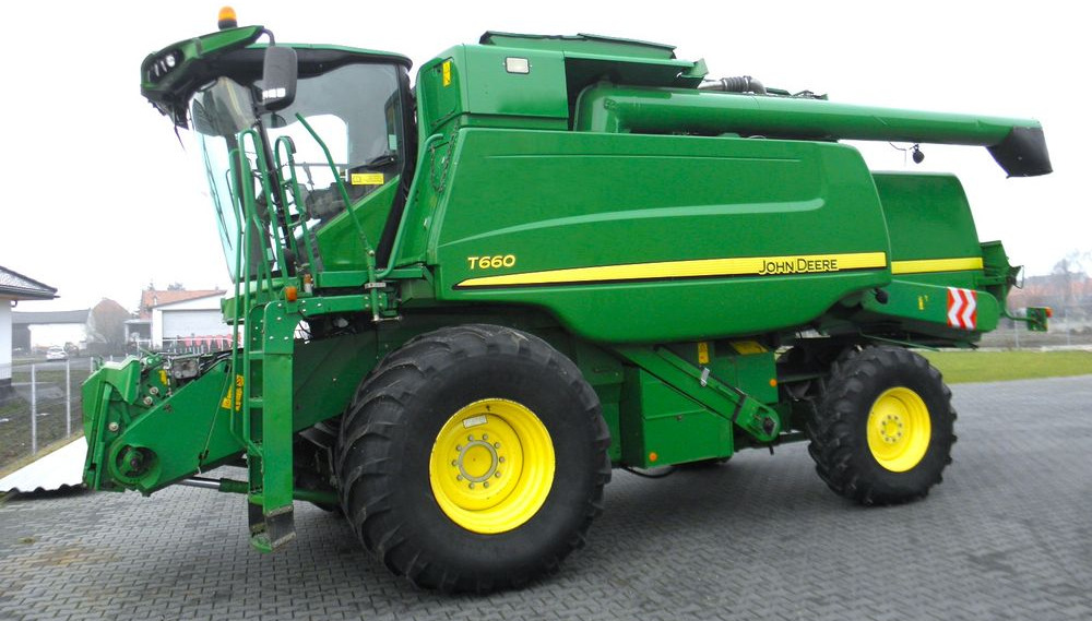 John Deere T 660 2012 Rok, heder 7,6m, Nowsza Wersja, Nie Malowany, Stan Bardzo Dobry - Combine harvester: picture 1 John Deere T 660 2012 Rok, heder 7,6m, Nowsza Wersja, Nie Malowany, Stan Bardzo Dobry - Combine harvester: picture 1