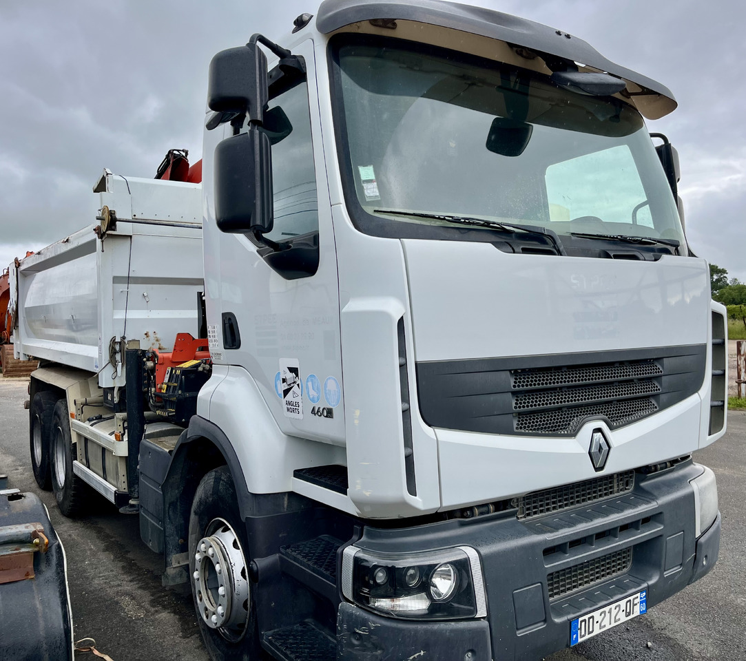 RENAULT Premium Lander 460dxi bibenne grue Palfinger pk16001 - Tipper, Crane truck: picture 1 RENAULT Premium Lander 460dxi bibenne grue Palfinger pk16001 - Tipper, Crane truck: picture 1
