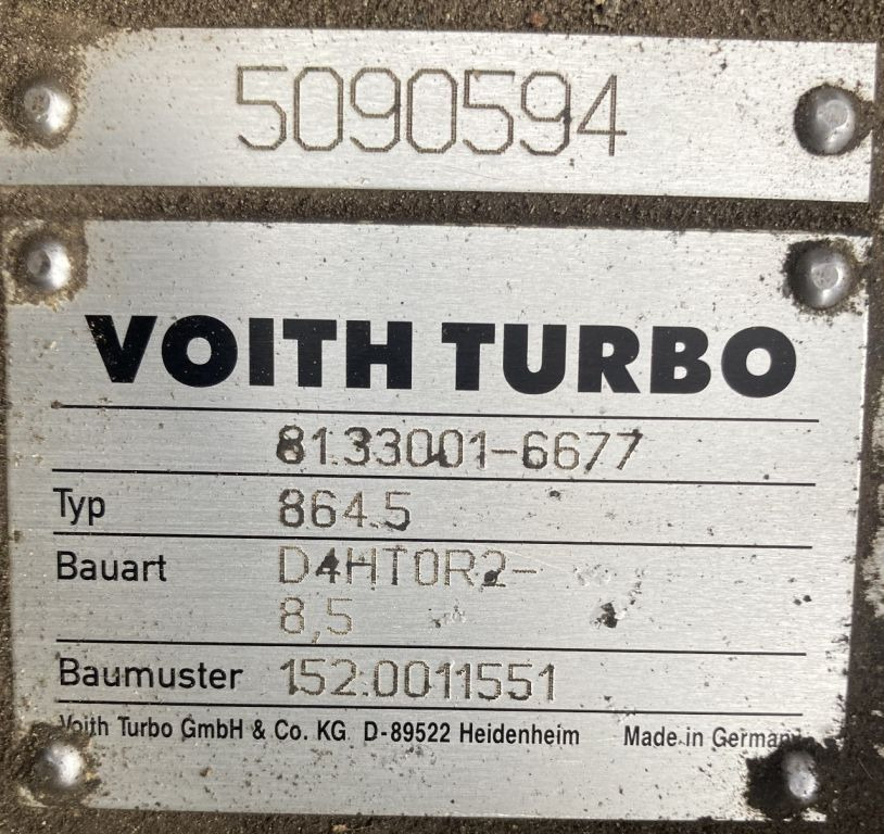 MAN Voith 864.5 D4HT0R2 -8.5E MAN Lions City 81.33001-6677 Getriebe Diwa  - Transmission for Bus: picture 2 MAN Voith 864.5 D4HT0R2 -8.5E MAN Lions City 81.33001-6677 Getriebe Diwa  - Transmission for Bus: picture 2