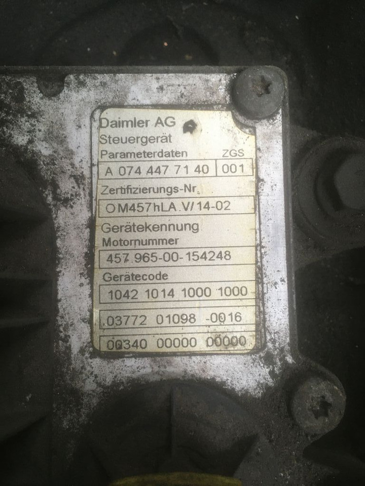 Mercedes-Benz Mercedes Motor OM 457 HLA 457HLA Euro 5 Citaro LE Bj. 2008 457.965 - Engine for Bus: picture 4 Mercedes-Benz Mercedes Motor OM 457 HLA 457HLA Euro 5 Citaro LE Bj. 2008 457.965 - Engine for Bus: picture 4