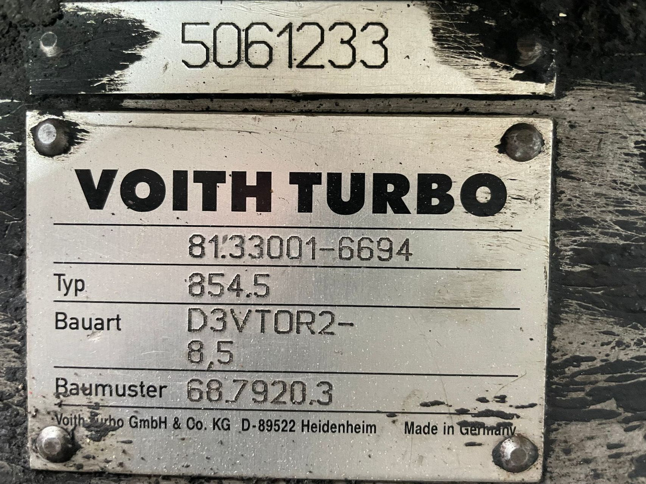 Voith Voith 854.5 D3VT0R2-8,5 MAN Lions City 81.33001-6694 Getriebe  - Gearbox and parts for Bus: picture 2 Voith Voith 854.5 D3VT0R2-8,5 MAN Lions City 81.33001-6694 Getriebe  - Gearbox and parts for Bus: picture 2