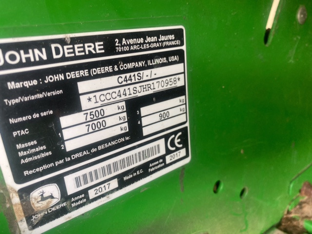 Round baler, Bale wrapper JOHN DEERE C441R: picture 7