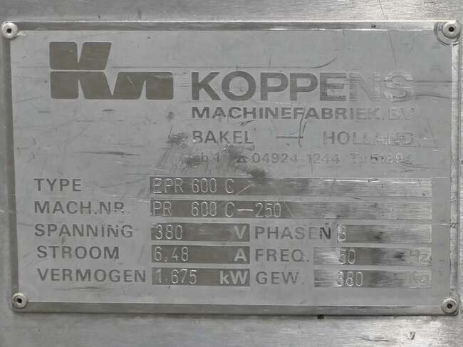 Koppens breading machine PR600C - Food processing equipment: picture 5 Koppens breading machine PR600C - Food processing equipment: picture 5