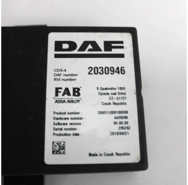 DAF XF106 CDS-4 Module 2030946 - ECU for Truck: picture 2 DAF XF106 CDS-4 Module 2030946 - ECU for Truck: picture 2