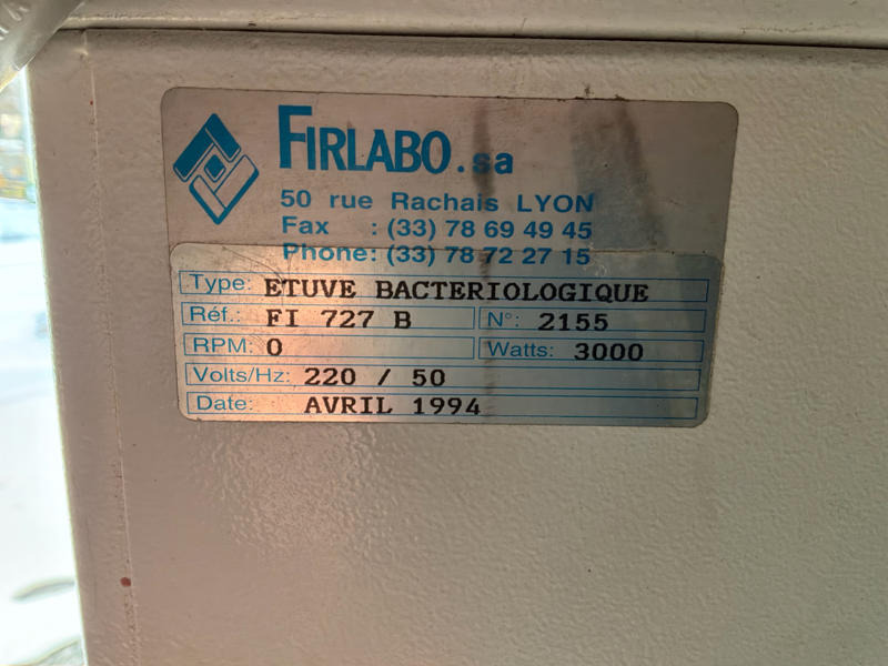 Firlabo Incubator - Construction machinery: picture 4 Firlabo Incubator - Construction machinery: picture 4