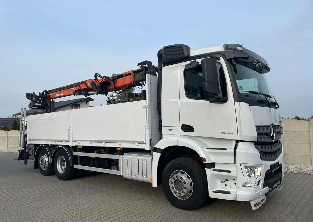 Mercedes-Benz Arocs 2545, HDS ATLAS 186.3 - PILOT - Dropside/ Flatbed truck: picture 4 Mercedes-Benz Arocs 2545, HDS ATLAS 186.3 - PILOT - Dropside/ Flatbed truck: picture 4