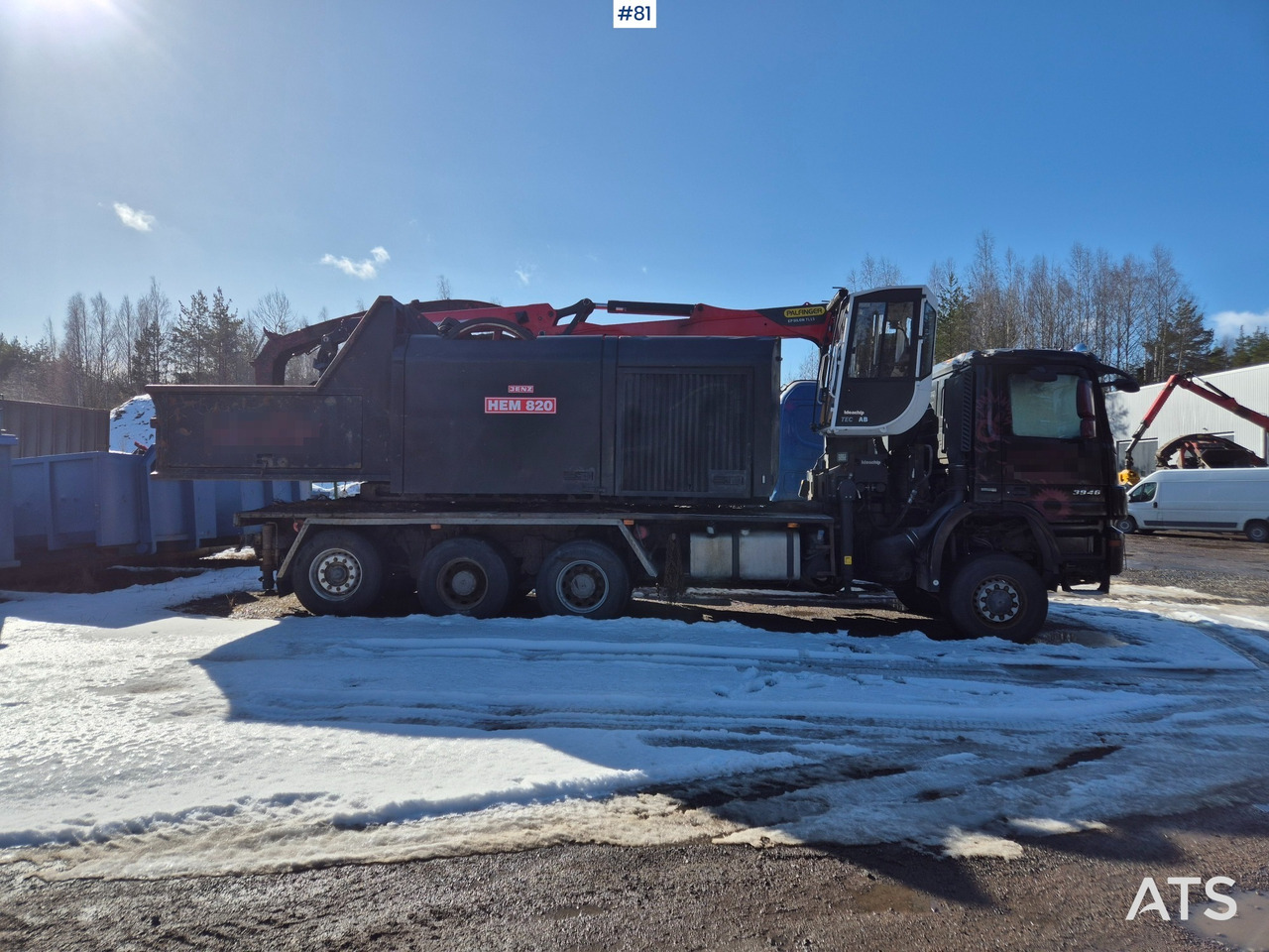 Wood chipper Jenz HEM 820 Autohakkuri sekä nostin: picture 7