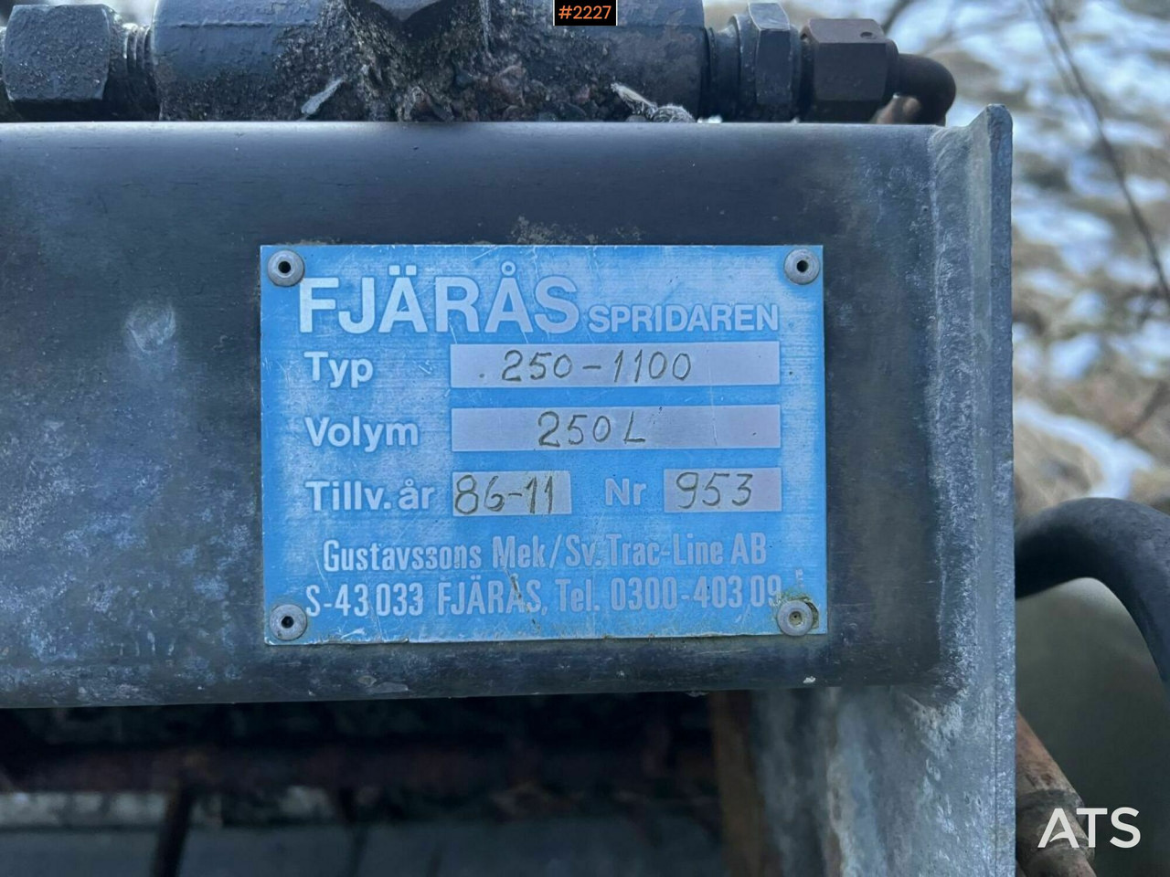 Sand/ Salt spreader Fjaras sand spreader 250L: picture 7
