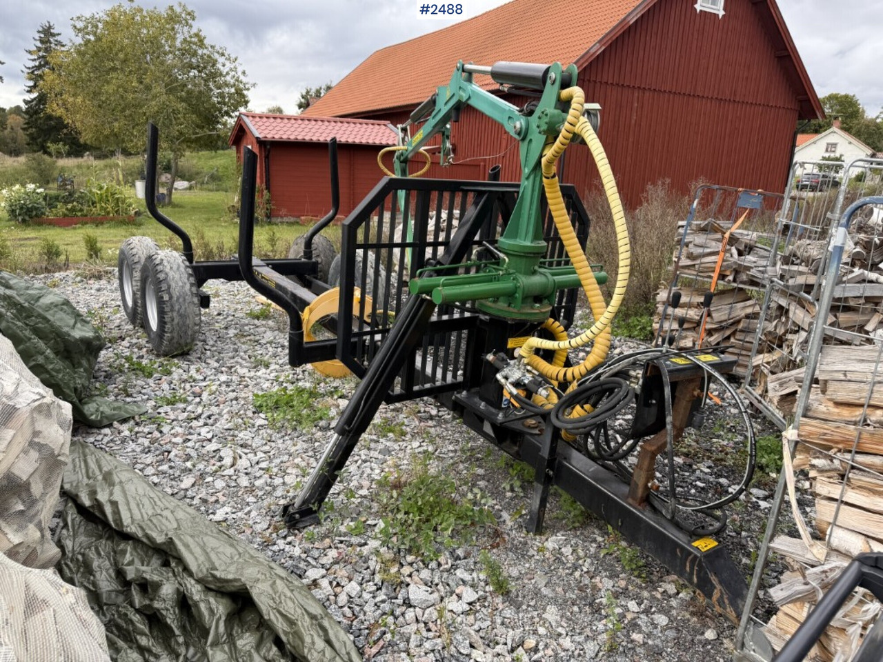 Forestry trailer Kellfri SV60 with crane - Forestry equipment: picture 2 Forestry trailer Kellfri SV60 with crane - Forestry equipment: picture 2
