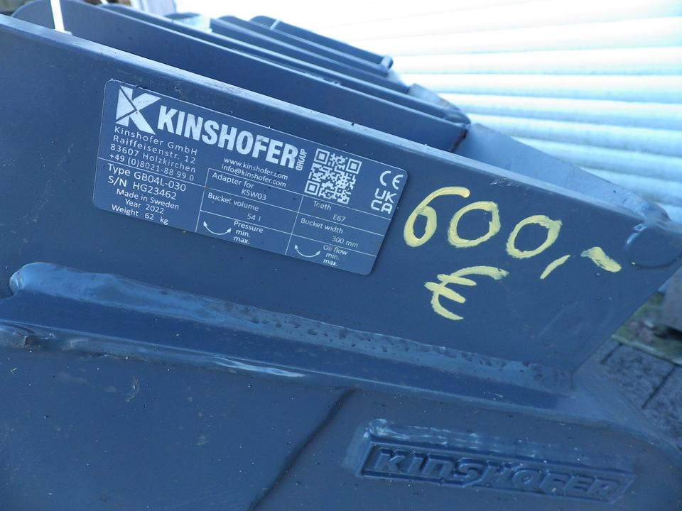 Kinshofer Tieflöffel MS03 300 mm GÜNSTIG - Excavator bucket for Construction machinery: picture 5 Kinshofer Tieflöffel MS03 300 mm GÜNSTIG - Excavator bucket for Construction machinery: picture 5